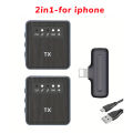 X1 Wireless Lavalier Microphone System Audio Video Voice Recording Mic for iPhone Android Mobile Phone Laptop PC Live. 