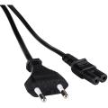 2 - Pin AC Power Cord - Black. 