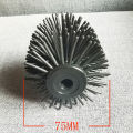 Toilet brush brush head 16mm stainless steel two-section brush rod TPR soft rubber silicone brush head soft bristle brush head manufacturer.