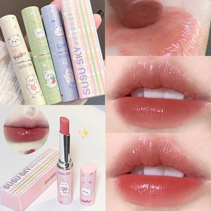 Colored Lip Balm Moisturizing Lip Tint Lasting Lipstick Waterproof Transparent Lip Stick Girls Make Up Cosmetic