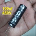 100uF 450V Capacitor RADIAL Electrolytic Capacitor 100uF Capacitor 450V 100uF Polarized Aluminum Electrolytic 450V Capacitors 100uF 2 Pin Leads. 