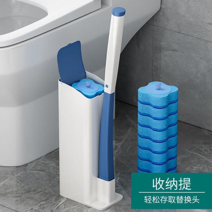 Disposable%20Cleaning%20Brush%20Household%20Toilet%20Powerful%20Stain%20Remover%20Brush%20Simple%20Clip-on%20Nordic%20Toilet%20Brush%20Long%20Handle%20Brush%20Set%20-%20Image%202
