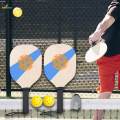 Wooden Pickleball Paddles Set with Beginner Racket 40cm Long 19cm Wide 2 Paddles 2 Pickle Balls Portable. 