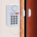 Loud Wireless Door Alarm Security Pin Panic Keypad for Home Office Garage Shed. 