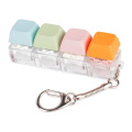Keyboard Fidget Toy, Fidget Keychain of 4 Colors Keyboard Clicker. 