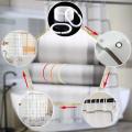 Waterproof Bath Curtains With Hooks Shower Curtain 180cm X 180cm For Families Apartments Dormitories Hotels 2022 new. 