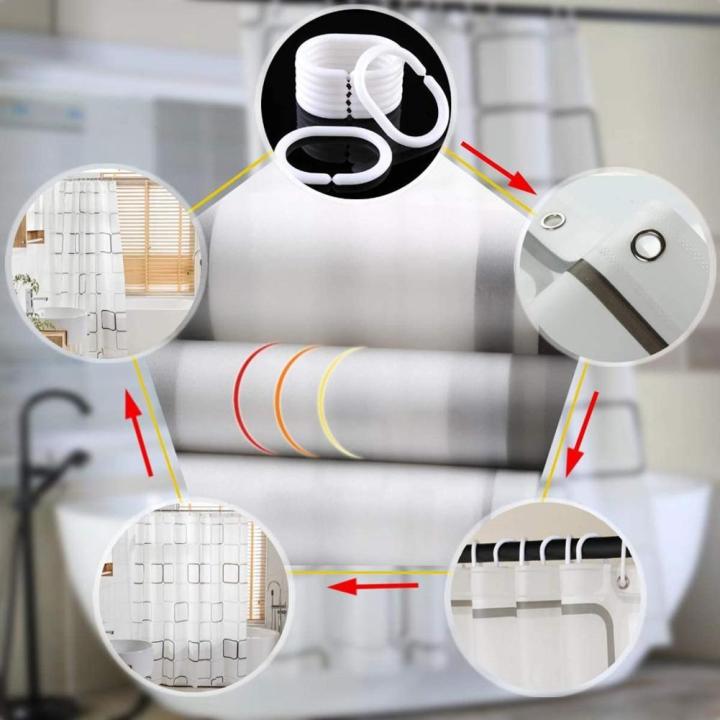Waterproof%20Bath%20Curtains%20With%20Hooks%20Shower%20Curtain%20180cm%20X%20180cm%20For%20Families%20Apartments%20Dormitories%20Hotels%202022%20new%20-%20Image%205