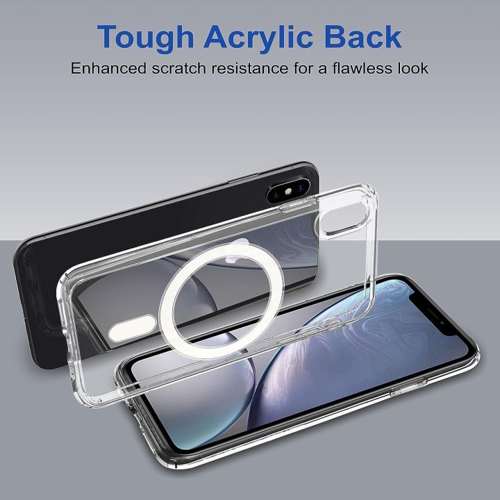 For%20Apple%20iPhone%20XS%20/X%20MagSafe%20Compatible%20Shockproof%20Transparent%20Slim%20Fit%20Wireless%20Charging%20supported%20Frosted%20Border%20Phone%20Back%20Case%20Mobile%20Cover-%20-%20Image%204