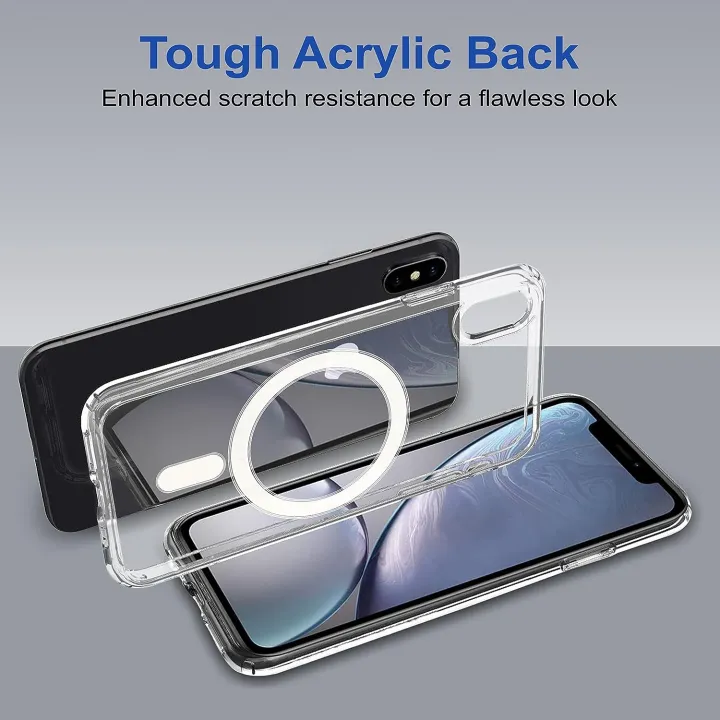 For%20Apple%20iPhone%20XS%20Max%20MagSafe%20Compatible%20Shockproof%20Transparent%20Slim%20Fit%20Wireless%20Charging%20supported%20Frosted%20Border%20Phone%20Back%20Case%20Mobile%20Cover%20-%20Image%204
