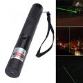 15 Miles 532nm Adjustable Focus Green Pointer Light Beam Light Pen +Star Cap 5mw - Black.