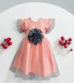 New Stylish Kids party dress For Baby Girl 0-12 years with free hair band.