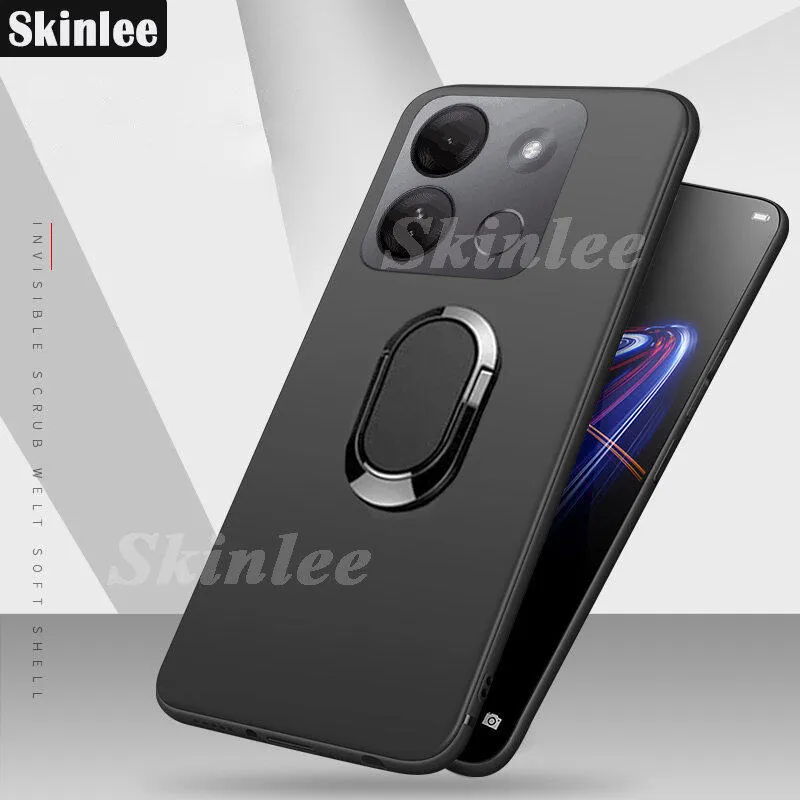EasyShow Custodia per Infinix Smart 8 Slim Cover Posteriore in Custodia per Telefono in Vetro Sfumato di Colore Protettiva Cover per Infinix Smart 8 (Crescent Stellato