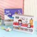 2022 Kawaii Calendar Planner Notebook Cute Desktop Notebook Cartoon Desktop Creative Notepad Girls Heart Perpetual Calender with nice material. 