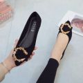 Beanie shoes women's 2020 autumn Korean version flat heel shoes ins tide summer net red slip shoes.