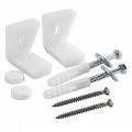 Bathroom Angled Floor Wc Tet Pan Bidet Or Semi Pedestal Fixing Kit Bolts.