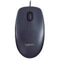 Logitech M90 Wired USB Mouse, 1000 DPI Optical Tracking, Ambidextrous PC / Mac / Laptop - Black - Wireless Mouse. 