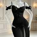 Long Bodycon Dress Sweet Women's Fashion Fitted Maxi Dress for Women.