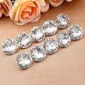 10pcs Diamond Upholstery Buttons Crystal Nails Gem Decorative Tacks Studs 20/25/30mm Craft Handmade Leather Sofa Bag Board.