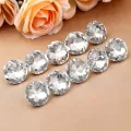 10pcs Diamond Upholstery Buttons Crystal Nails Gem Decorative Tacks Studs 20/25/30mm Craft Handmade Leather Sofa Bag Board. 