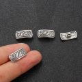 【beauty code store】20Pcs Silver Color Rectangle Button Be applicable Shirt Neckline Cuff Pants Manual Jewelry Accessories.