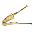 Dharti Golden Supari Cutter For Kitchen, Brass Made Betel Nut Cutter Pitol Supari Sorota Golden Color -7 inches.