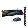 ZEBION Sensei Wired Gaming Keyboard Mouse Combo with RGB Lights, The Backlit Keys are Bright and Sharp, Adjustable DPI with Color Changing RGB Light, Durable Body,.