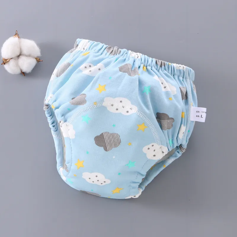 Layer Waterproof Reusable Cotton Baby Training Pants Infant