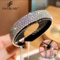 Rhinestone Hair Clips for Women Shining Crystal Girls Hair Claws Simple Elegant Hairstyle Tools Ponytail Holders.