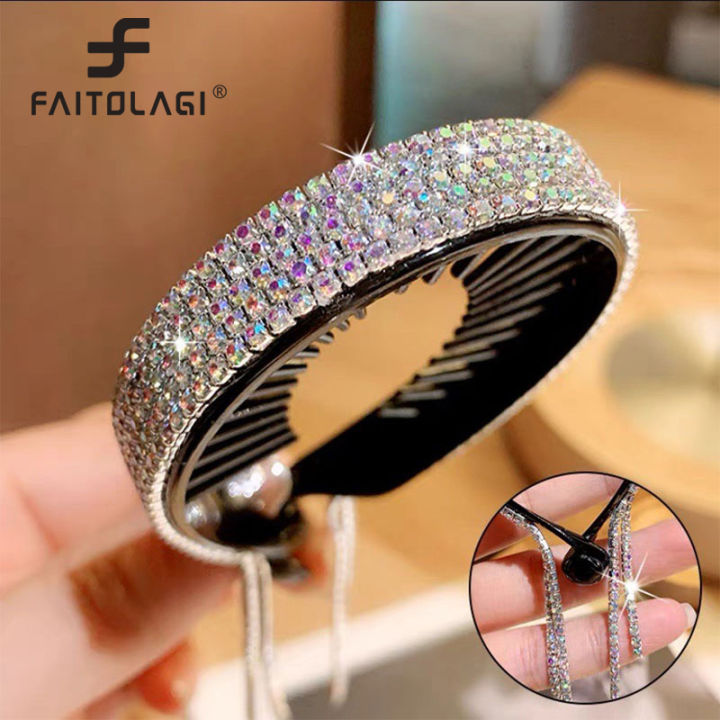 Rhinestone%20Hair%20Clips%20for%20Women%20Shining%20Crystal%20Girls%20Hair%20Claws%20Simple%20Elegant%20Hairstyle%20Tools%20Ponytail%20Holders%20-%20Image%205