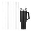 【Customer favorite】 6 Pack Replacement Straws Compatible Stanley 40oz Tumbler Plastic Reusable For Travel Tumbler Ice Cup Straw Set-Cola Kids. 