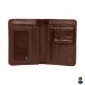 Pure Leather Classic Bifold Wallet Card Holder, Sim Pocket Chocolate Colour Wallet For Men 100% Leather. 