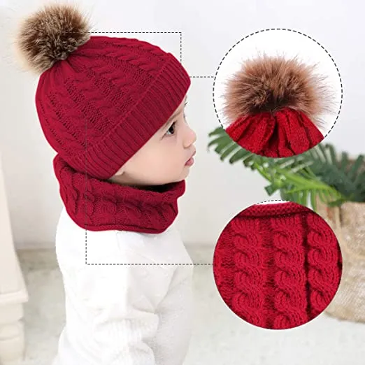 Hat%20for%20Kids%202Pcs%20Toddler%20Baby%20Girl%20s%20Boy%20Winter%20Warm%20Knitted%20Beanie%20Cap+Scarf%20Keep%20Set%20-%20Image%205
