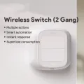 Tuya WiFi ZigBee Smart Scene Wireless Switch Push Button Controller Automation Scenario 2 Gang Smart Home Gadgets Smart Control. 