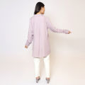 Retail Remedy Mauve Warp Kurti With Collar. 