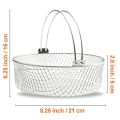 Air Fryer Basket,Steamer Basket,304 Stainless Steel Mesh Basket for Air Fryer,Air Fryer Accessory 8 Inch Basket. 
