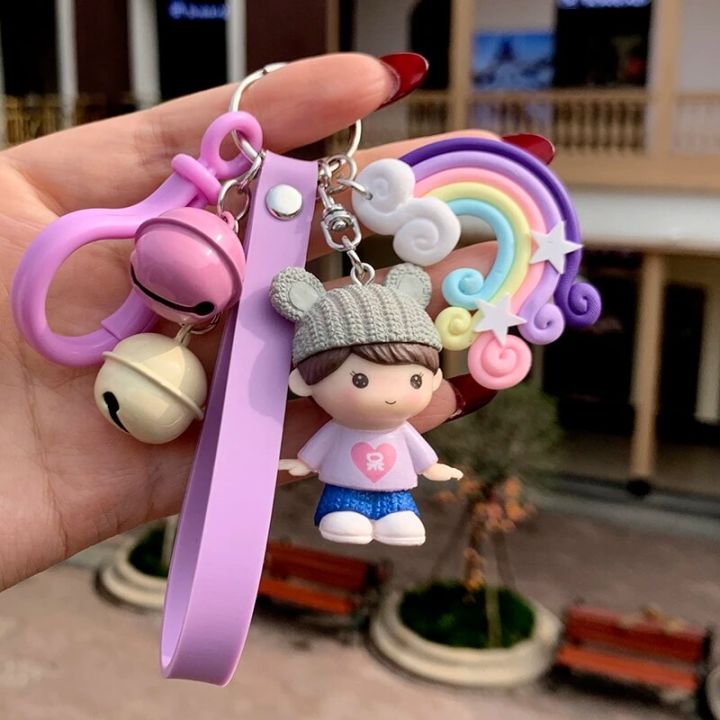 Kawaii%20Creative%20Couple%20Lovers%20Keychain%20A%20Pair%20Of%20Cute%20Men%20And%20Women%20Car%20Key%20Ring%20Female%20Backpack%20BAG%20Pendant%20Bell%20Lanyard%20-%20Image%202