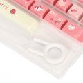 Keycap Set, 135 Keys PBT Mechanical Keyboard Keycaps Cream Strawberry Pattern for 87 Mechanical Keyboard for 108 Mechanical Keyboard. 