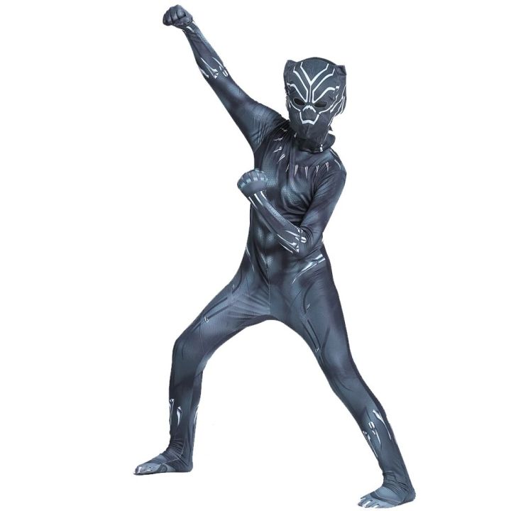Boys%20Black%20Panther%20Tights%20Superhero%20Tights%20Movie%20Character%20Cosplay%20Justice%20Hero%20Mask%20Set%20Halloween%20Dress%20Up%20Kids%20Fantasy%20Costume%20-%20Image%204