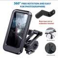 Adjustable Waterproof Motorcycle Bike Phone Holder Case Stand Moto Bicycle Handlebar Cellp..