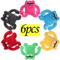 6pcs The Color Monster Plush Kawaii Doll Children Monster Color Emotion Plushie Stuffed Toys For Kids Birthday Christmas Gifts.