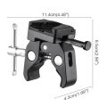 V-Mount Battery Adapter with Clamp for Mounting to Light Stand Tripod for V-Mount Battery to Light Stand or Tripod. 