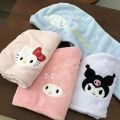 New Hello Kitty Bath Cap Kawaiii Bathroom Accessories Kuromi Women Melody Cartoon Absorbent Hair Drying Towel Hat Shower Caps.