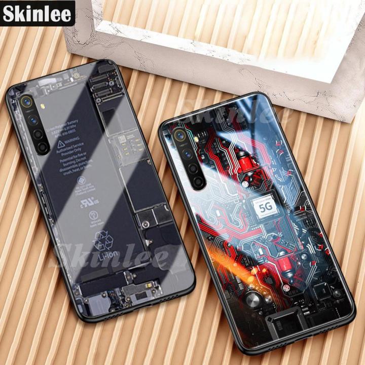 For Realme XT Back Cover Version Theme Case Tempered Glass