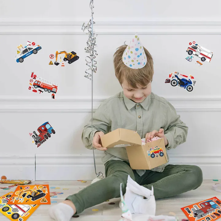 8/16Sheets%20DIY%20Engineering%20Car%20Puzzle%20Stickers%20Make%20a%20Face%20Children%20Create%20Your%20Own%20Motorcycle%20Train%20Truck%20Jigsaw%20Game%20Kids%20Toy%20-%20Image%205