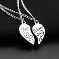 1 Pair Women Necklace Best Friends Letters Engraved Jewelry Freinds Matching Necklace for Party. 