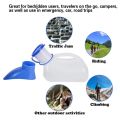 【3C VictoryEagle】Men And Women Urinals With Interface Urinary Devices - white & blue.