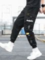 Classic Design Multi Pocket Cargo Pants, Men's Casual Loose Fit Drawstring Cargo Pants/Joggers For Spring Summer Outdoor. 