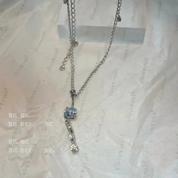 Women%20Rhinestone%20Dangle%20Belly%20Button%20Chain%20Navel%20Piercing%20Ring%20Body%20Jewelry%20Waist%20Chain%20Button%20Summer%20Beach%20Jewelry%20-%20Image%206
