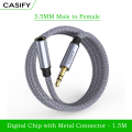 CASIFY G1 3.5mm Male to Female Cable Audio Cable 3.5mm male to 3.5mm Female Audio Cable Aux Cable Male to Female Audio Aux Cable 1 Meter. 