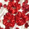 Amazing Satin Silk Fashion Scrunchies Sweet Solid Color Elastic Hair Bands Hair Ties Ropes For Women Girls. 